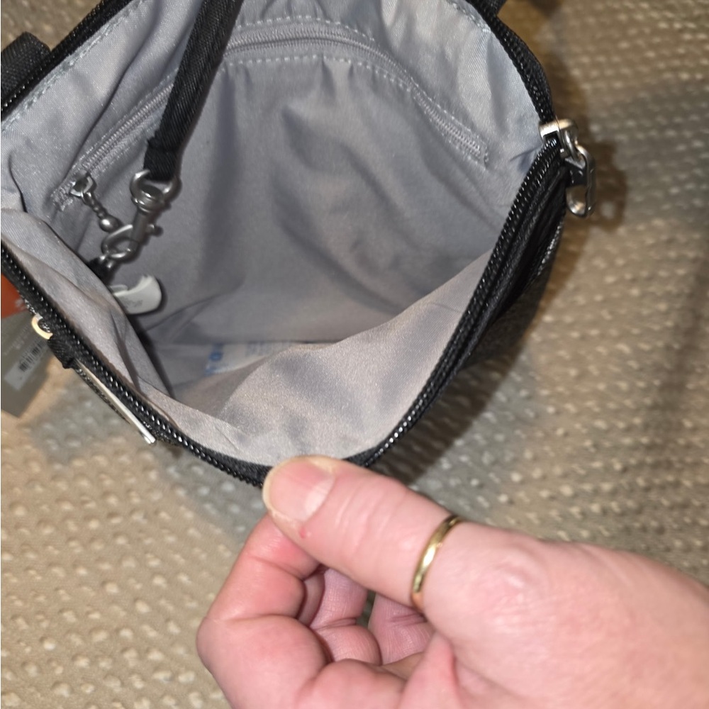 Baggallini Charcoal and Black Crossbody Bag - Picture 9 of 10